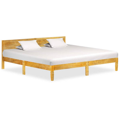 Bed Frame | Natural Mango Wood | Solid Mango Wood | 200 cm | Durable
