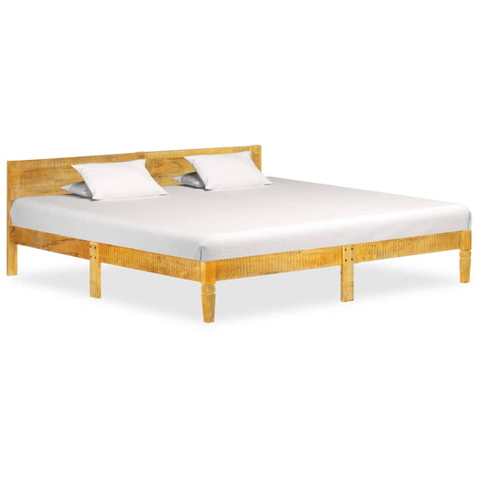 Bed Frame | Natural Mango Wood | Solid Mango Wood | 200 cm | Durable