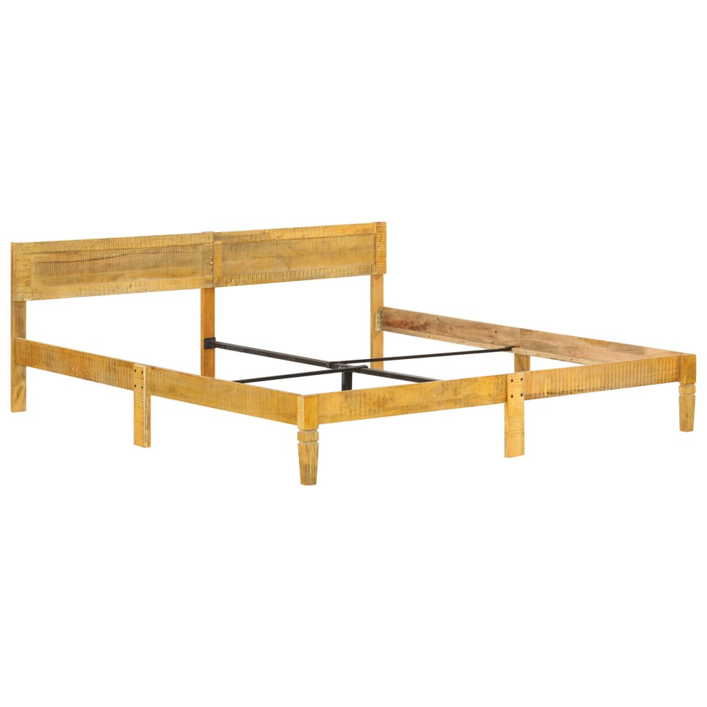 Bed Frame | Natural Mango Wood | Solid Mango Wood | 200 cm | Durable