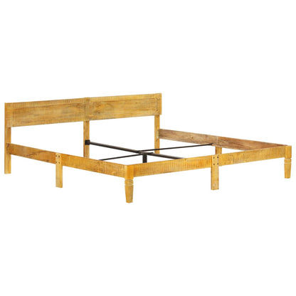 Bed Frame | Natural Mango Wood | Solid Mango Wood | 200 cm | Durable
