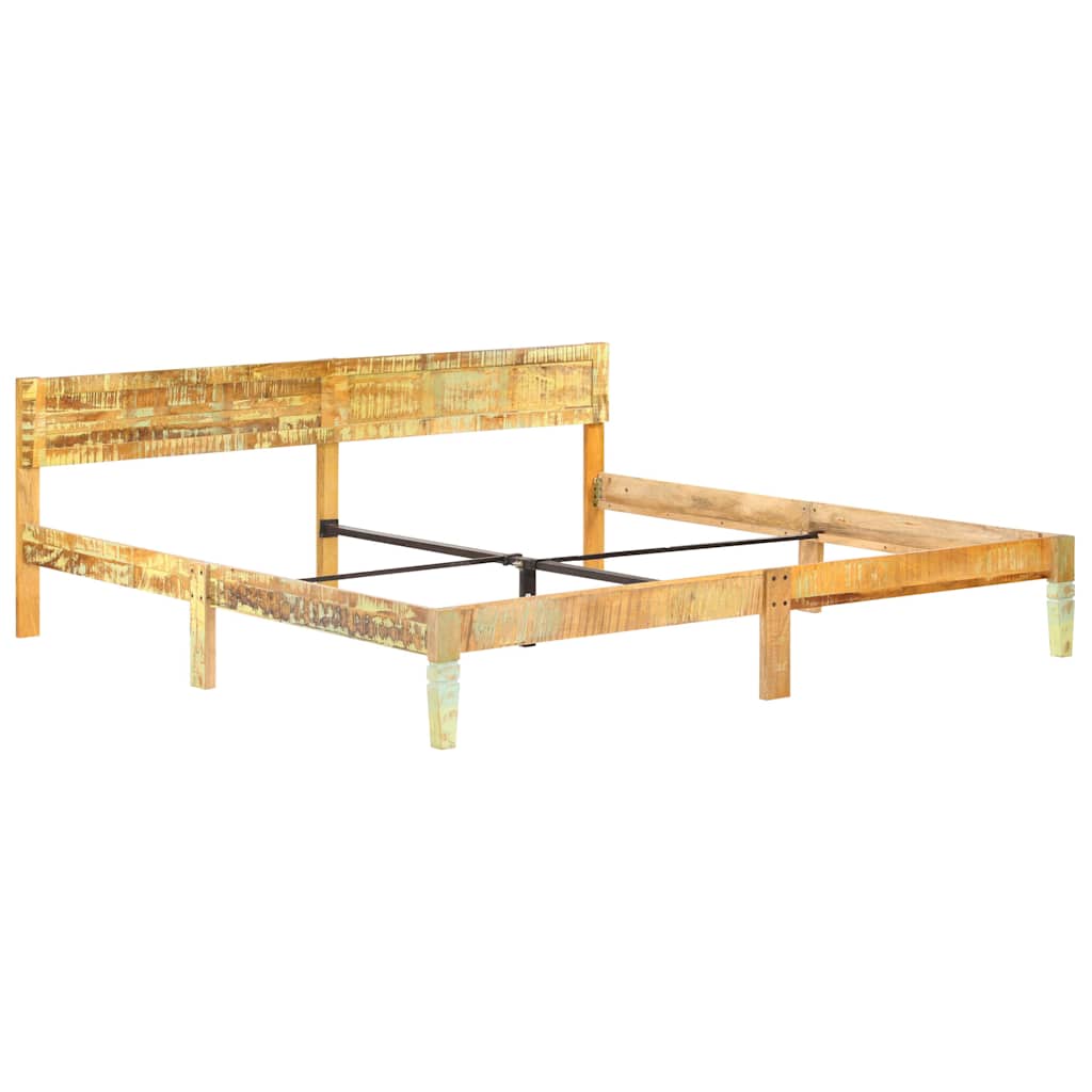 Bed Frame without Mattress Solid Reclaimed Wood 200x200cm