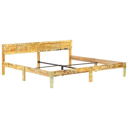 Bed Frame without Mattress Solid Reclaimed Wood 200x200cm