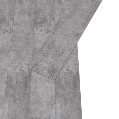 Flooring Planks 36 pcs Cement Brown 5.02 m² PVC