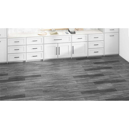 Flooring Planks 36 pcs Shiny Grey 5.02 m² PVC