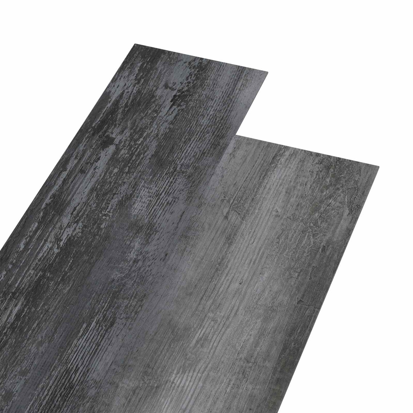 Flooring Planks 36 pcs Shiny Grey 5.02 m² PVC