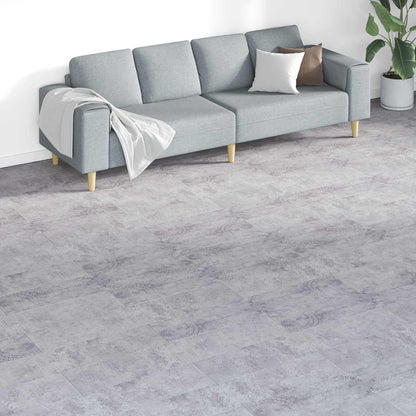 Flooring Planks 18 pcs Grey 5.26 m² PVC