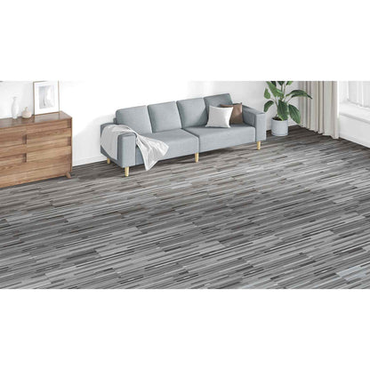 Flooring Planks 18 pcs Grey 5.26 m² PVC