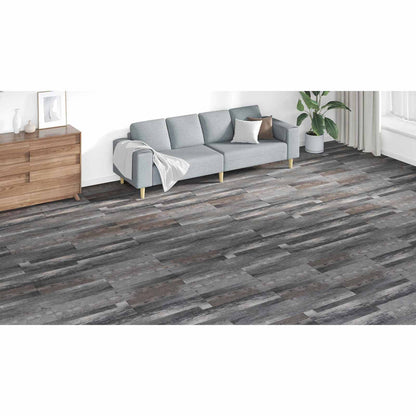 Flooring Planks 18 pcs Grey 5.26 m² PVC