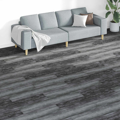 Flooring Planks 18 pcs Grey 5.26 m² PVC