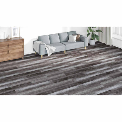 Flooring Planks 18 pcs Brown 5.26 m² PVC