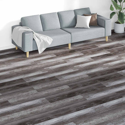 Flooring Planks 18 pcs Brown 5.26 m² PVC