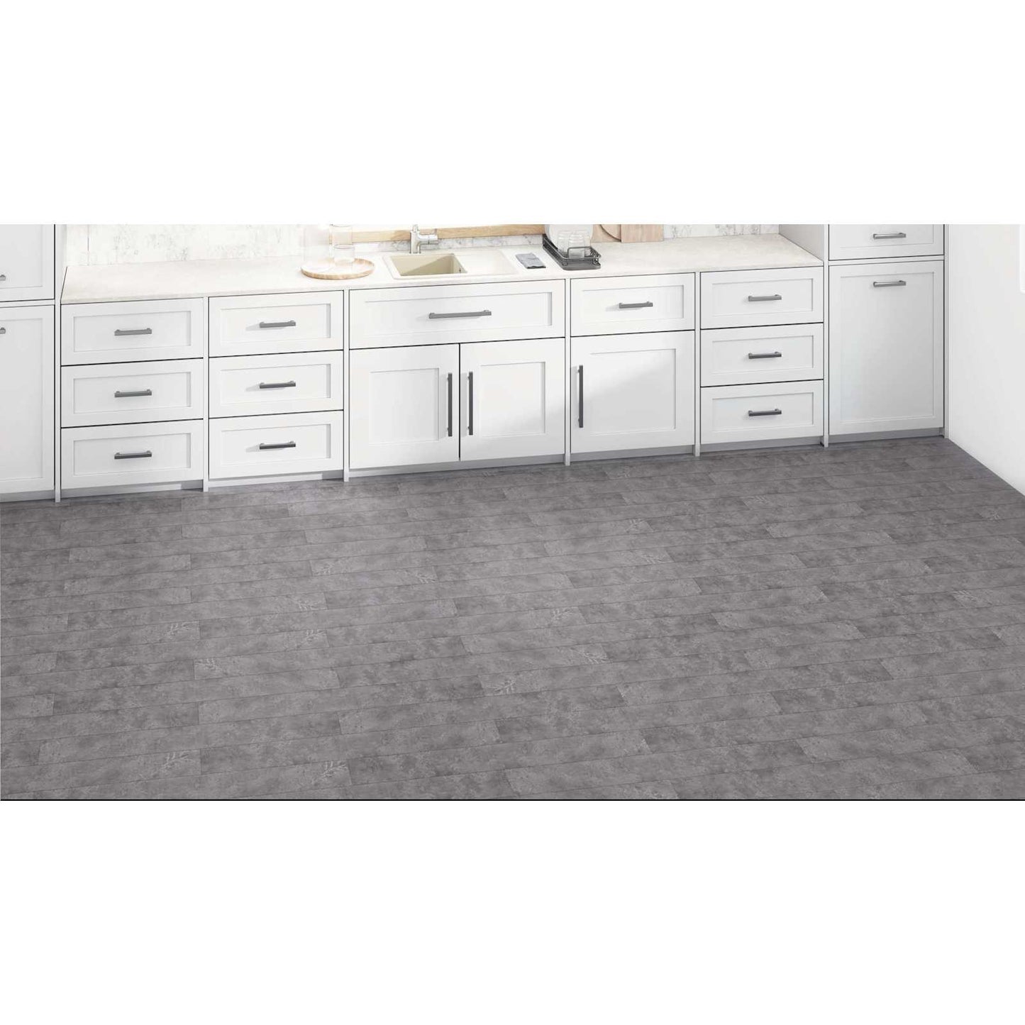 Flooring Planks 36 pcs Concrete Grey 5.02 m² PVC