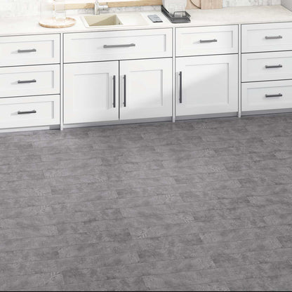 Flooring Planks 36 pcs Concrete Grey 5.02 m² PVC