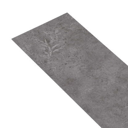 Flooring Planks 36 pcs Concrete Grey 5.02 m² PVC