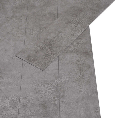Flooring Planks 36 pcs Concrete Grey 5.02 m² PVC