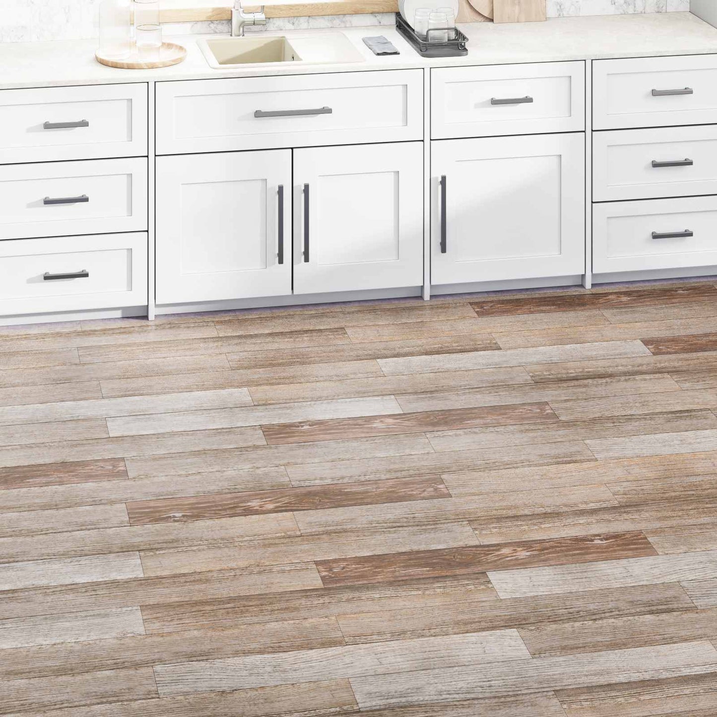 Flooring Planks 5.02 m² 36 pcs PVC Wood washed