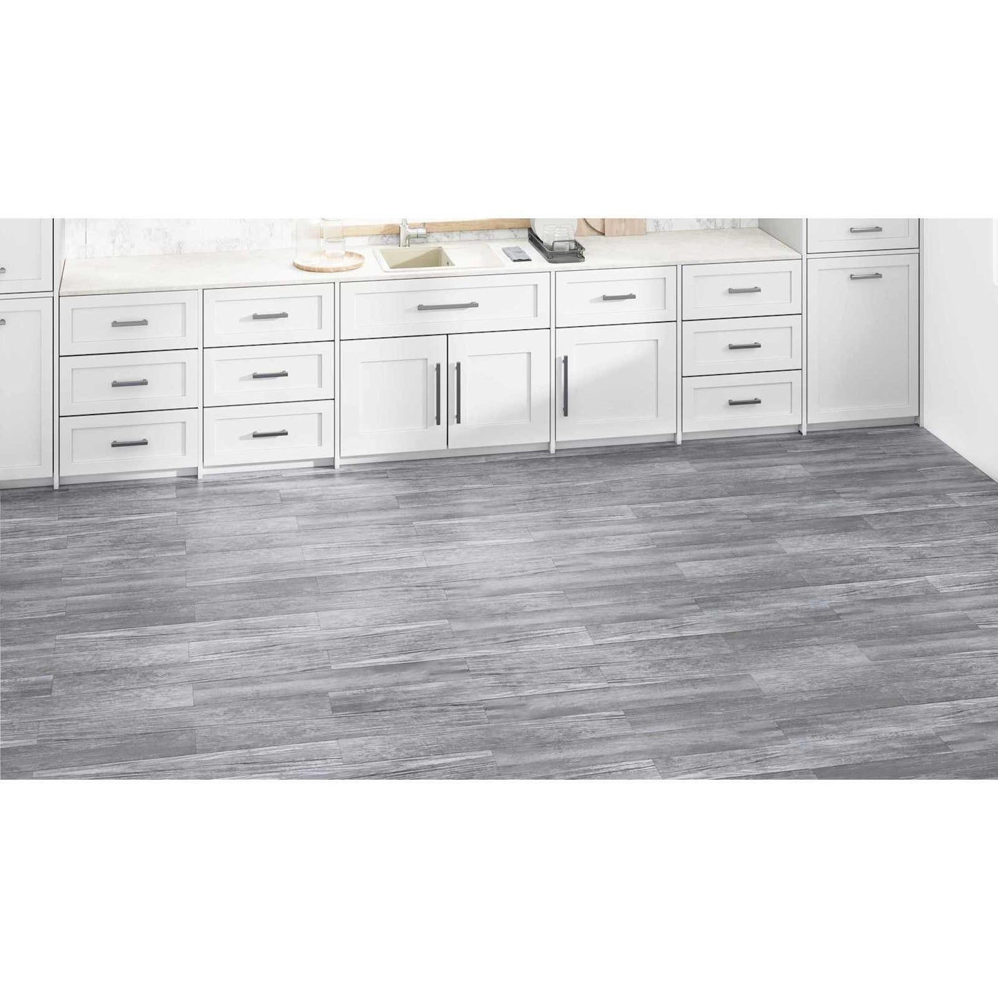 Flooring Planks 5.02 m² 36 pcs PVC Matte wood grey