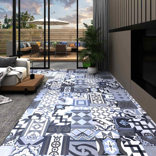 Flooring Planks Coloured pattern 5.11 m² 55 pcs PVC