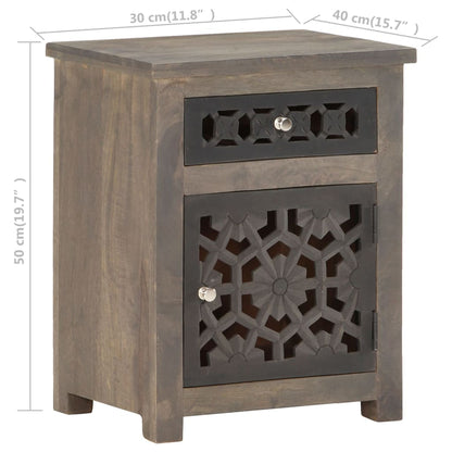 Bedside Cabinet 40x30x50 cm Solid Mango Wood