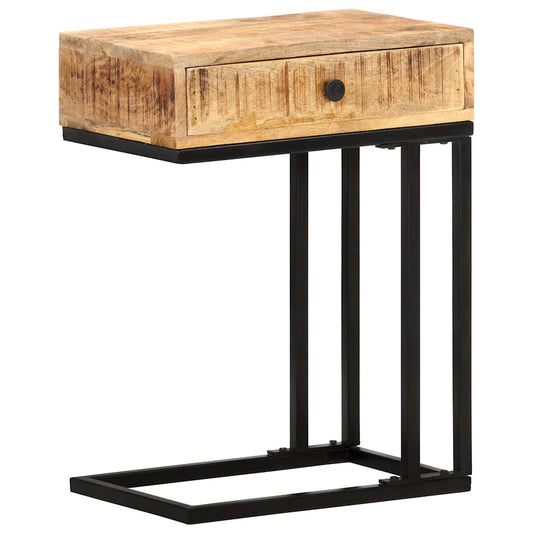 289091 vidaXL U-Shaped Side Table 45x30x61 cm Solid Mango Wood