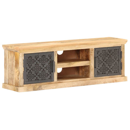 289095 vidaXL TV Cabinet with Steel Doors 120x30x40cm Solid Mango Wood