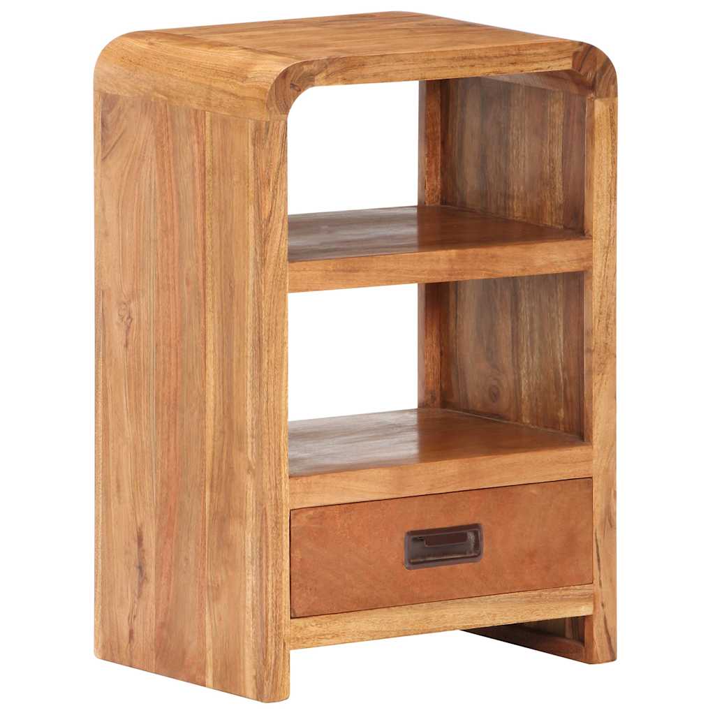 Bedside Table 40x30x60 cm Solid Acacia Wood Honey Finish