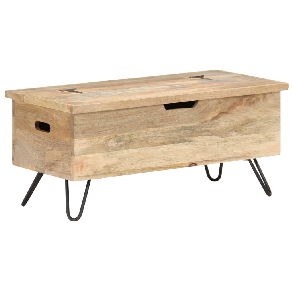 Chest | Natural wood | Solid mango wood, Steel | Medium | Chest