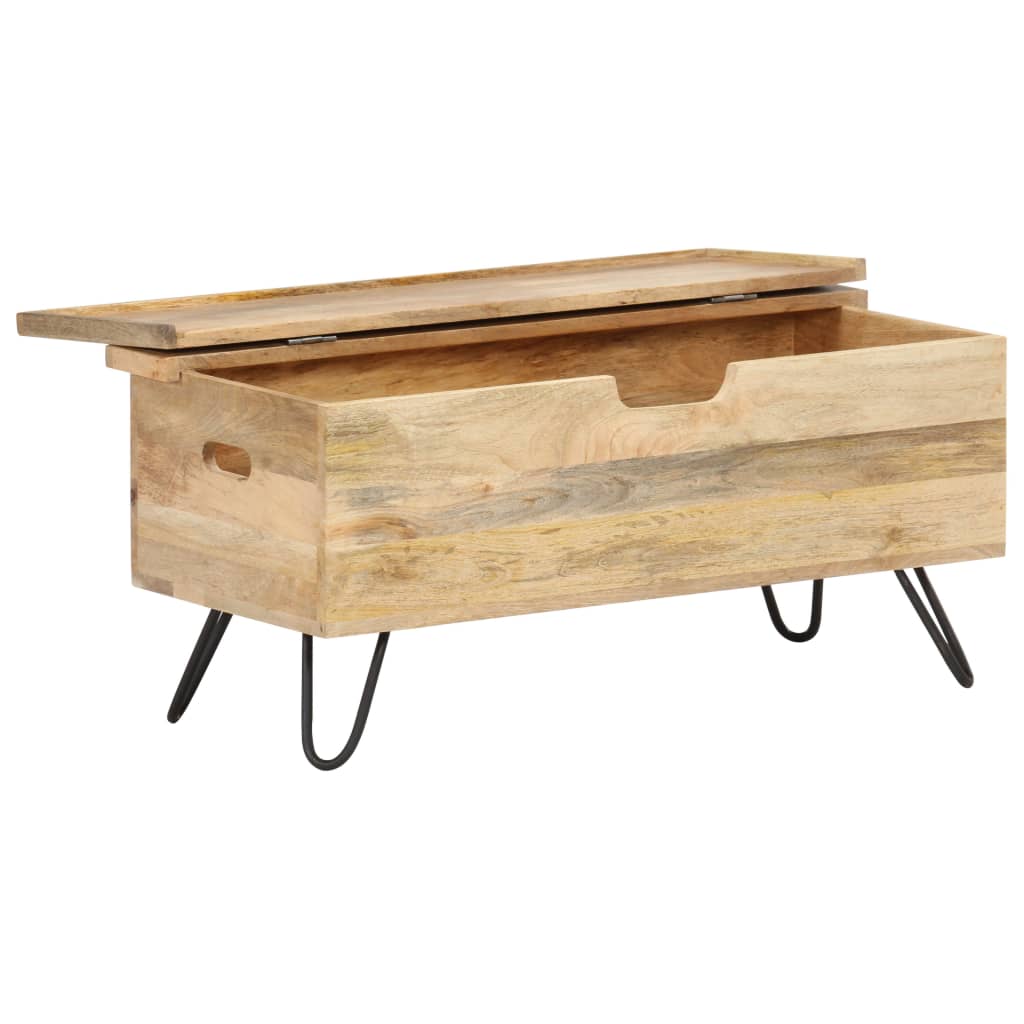 Chest | Natural wood | Solid mango wood, Steel | Medium | Chest