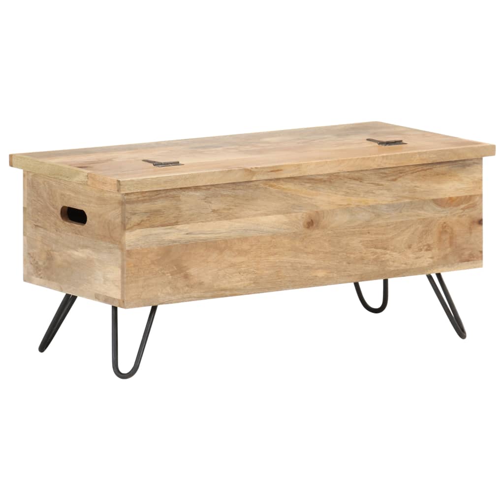 Chest | Natural wood | Solid mango wood, Steel | Medium | Chest