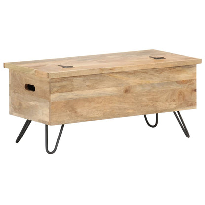 Chest | Natural wood | Solid mango wood, Steel | Medium | Chest