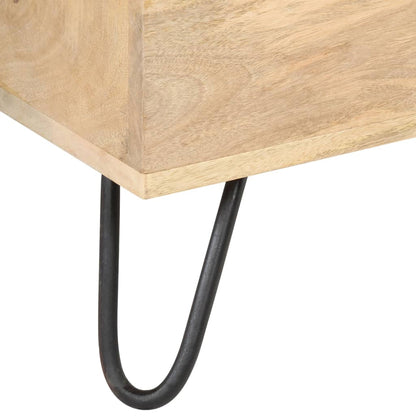 Chest | Natural wood | Solid mango wood, Steel | Medium | Chest