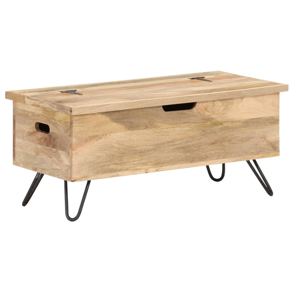 Chest | Natural wood | Solid mango wood, Steel | Medium | Chest