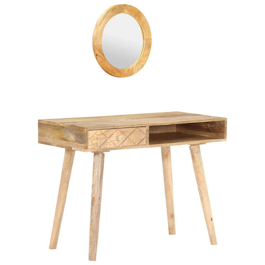 Dressing Table | Natural Mango Wood | Solid Mango Wood | Medium