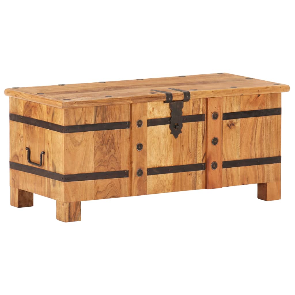 Chest | Natural wood | Solid acacia wood and iron | Medium