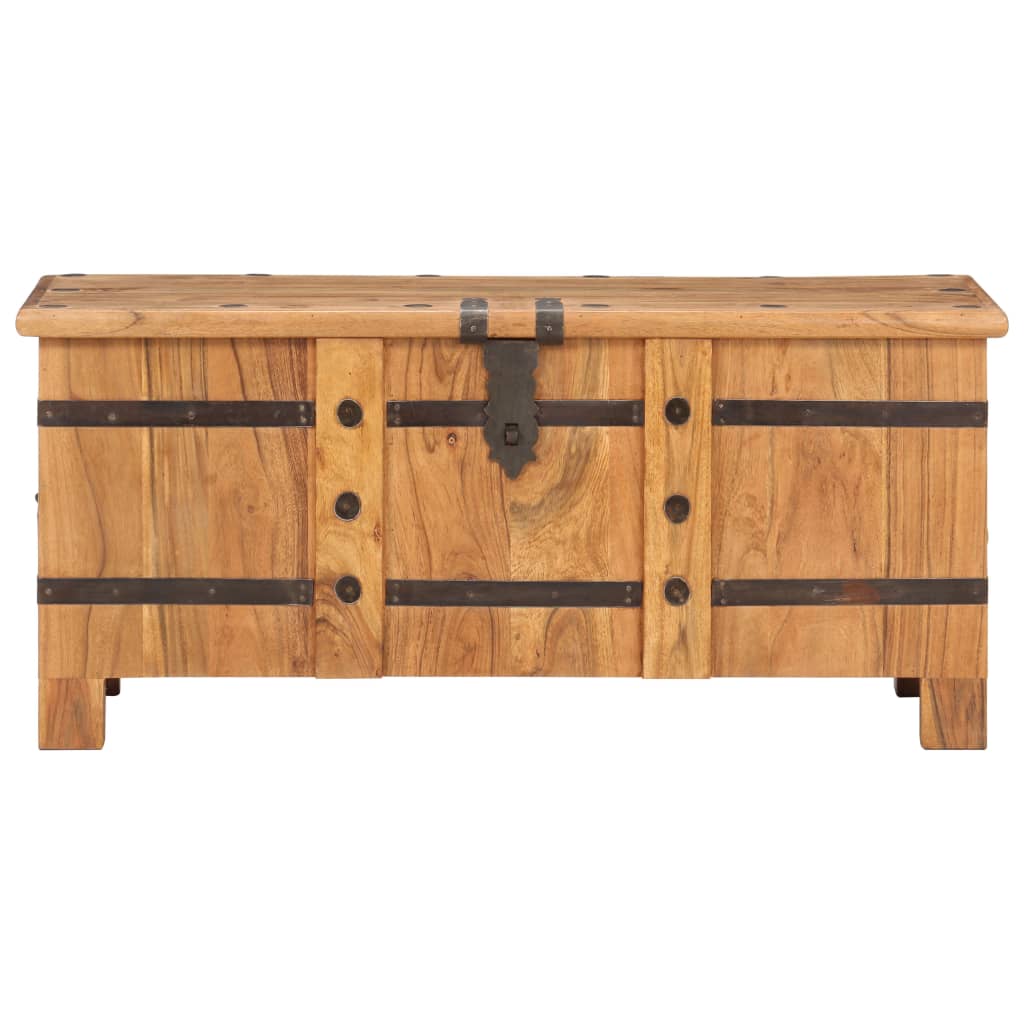 Chest | Natural wood | Solid acacia wood and iron | Medium