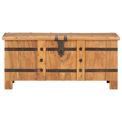 Chest | Natural wood | Solid acacia wood and iron | Medium