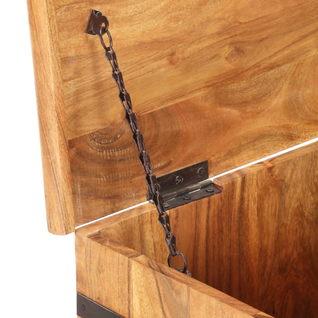 Chest | Natural wood | Solid acacia wood and iron | Medium
