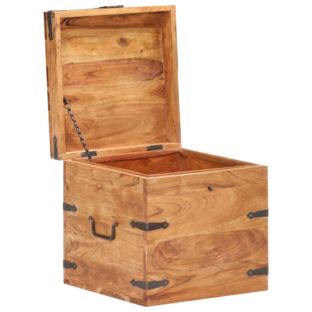 289639 vidaXL Chest 40x40x40 cm Solid Acacia Wood
