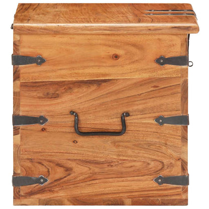 Chest 40x40x40 cm Solid Acacia Wood