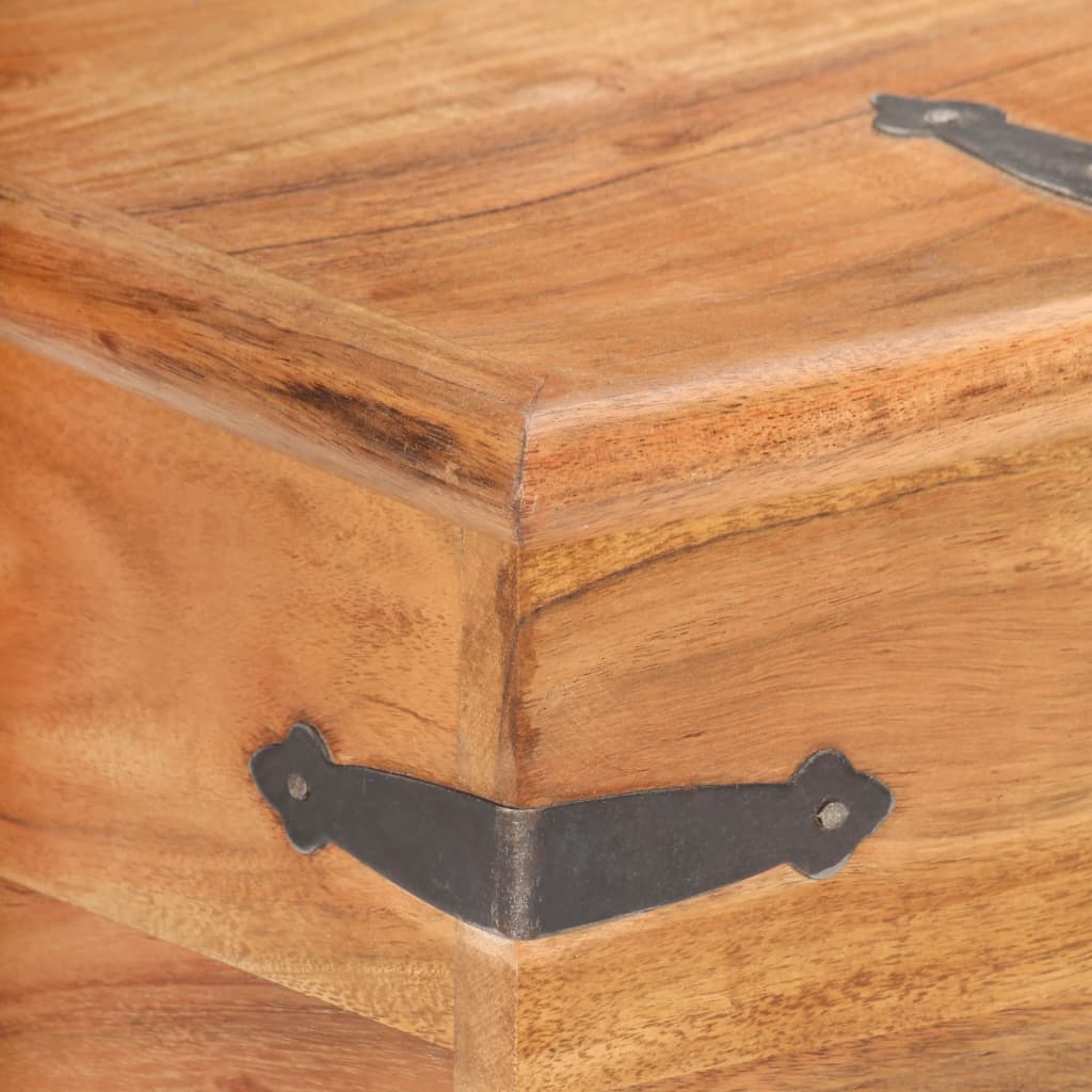 Chest 40x40x40 cm Solid Acacia Wood