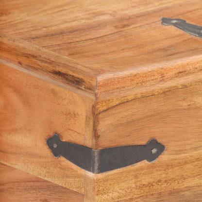 Chest 40x40x40 cm Solid Acacia Wood