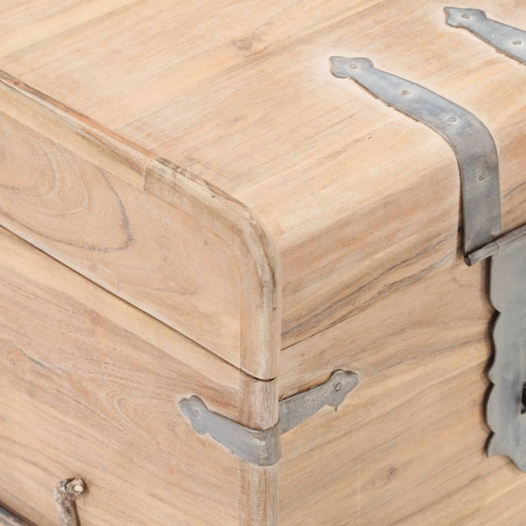 Chest 40x40x40 cm Solid Acacia Wood