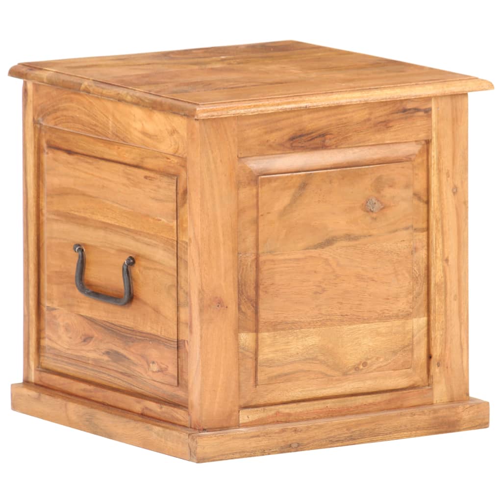 Chest | Natural wood | Solid acacia wood | Small | Storage Chest | Square