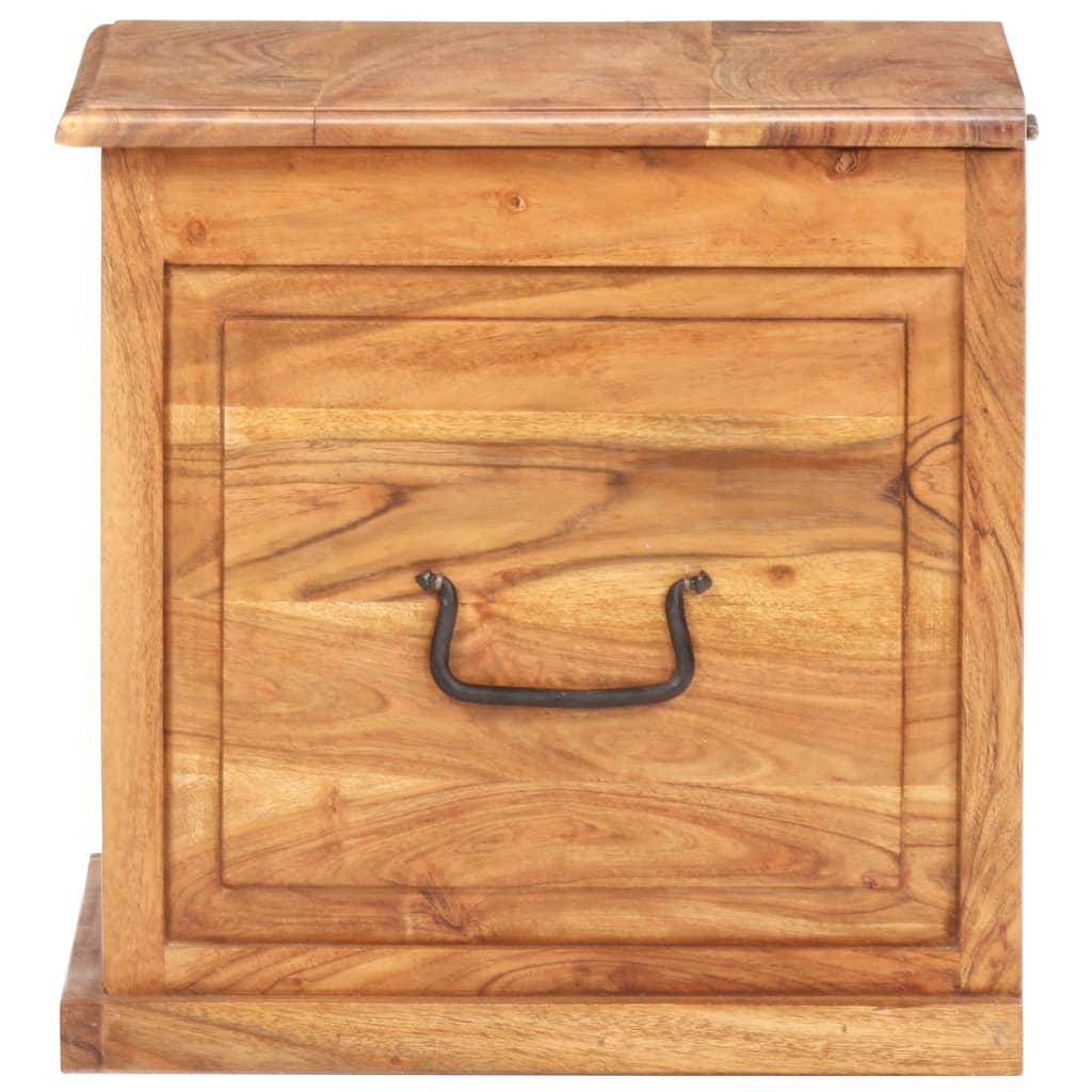 Chest | Natural wood | Solid acacia wood | Small | Storage Chest | Square