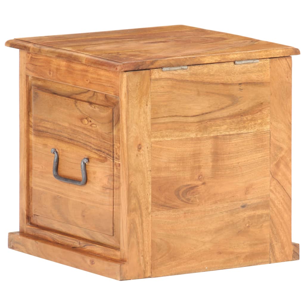 Chest | Natural wood | Solid acacia wood | Small | Storage Chest | Square