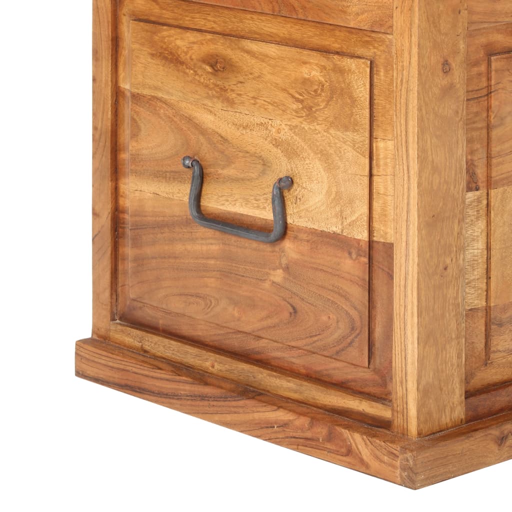 Chest | Natural wood | Solid acacia wood | Small | Storage Chest | Square