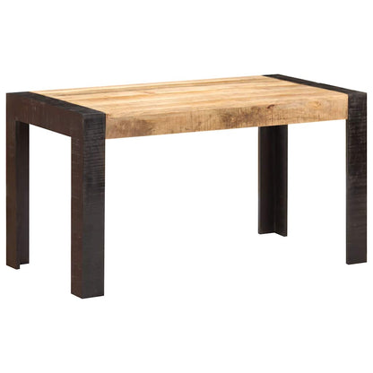 Dining Table 140x70x76 cm Solid Rough Mango Wood