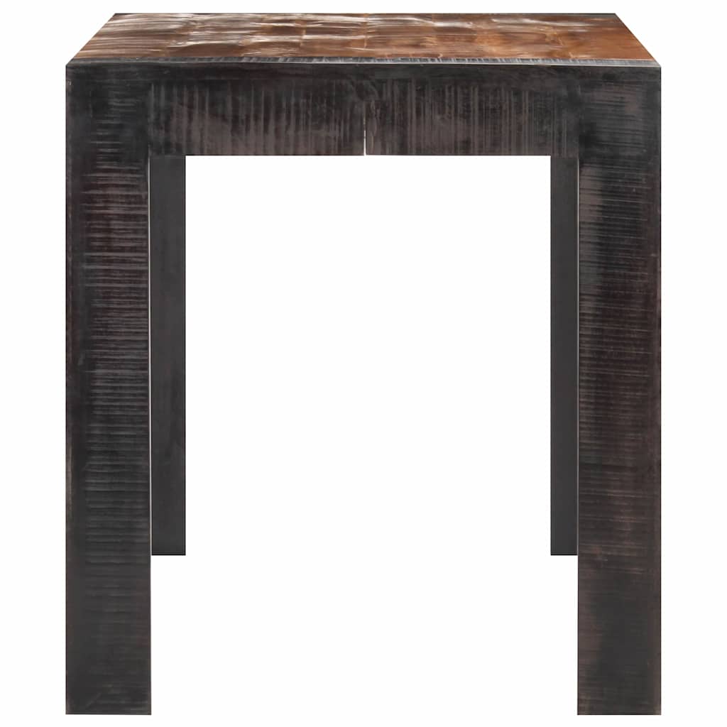 Dining Table | Natural wood tone and black | Solid rough mango wood