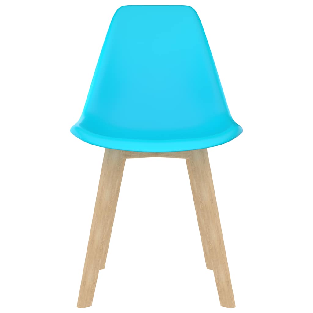 Dining Chairs 2 pcs Blue Plastic