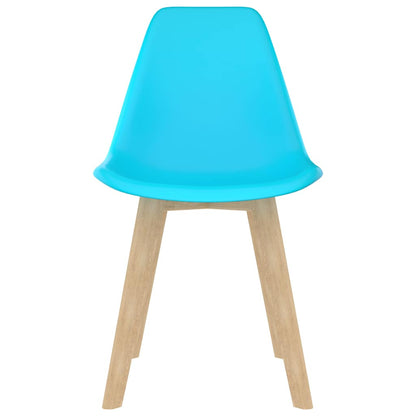Dining Chairs 2 pcs Blue Plastic